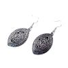 E-3524 Bohemian Fashion Popular Vintage Silver Hollow Carving Flower Earrings