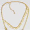 N-5679 European Silver Multi Layer Coin Tassel Statement Necklace Earrings Set Jewelry Gold Chains Moon Ball Pendant Necklace