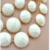 New European gold plated alloy enamel square rhinestone multilayer resin gem  Choker Necklace N-3010