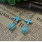 E-3527 Bohemian Style Tibetan Silver  Waterdrop Shape Bead Tassel Long Dangling Earrings for Women