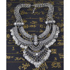 N-5688 Vintage Silver Gold Chains Fine Jewelry Gypsy Coins Tassel Choker Necklace Women Big Flower Moon Statement Necklace