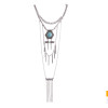 N-5699 The new European and American trade jewelry accessories multi-national wind turquoise tassel necklace chain pendant set