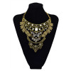 N-5701 New Fashion European Popular Crystal Multilayer Chain Charm Alloy Necklace