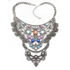 N-5701 New Fashion European Popular Crystal Multilayer Chain Charm Alloy Necklace