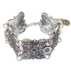 B-0524 Turkish Gypsy Vintage Tibet Silver Plated Coin Adjustable Bracelet