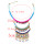 N-5704 Bohemian handmade colorful beads and ropes multilayer tassel long pendant necklace