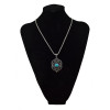 N-5709 New Fashion Turquoise Pendant Choker Necklace Bracelet Earrings Set for Women