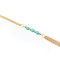 F-0271 European style gold plated long tassel blue beads waist body chain jewelry for girls