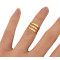 R-1239 New Arrival European Fashion Shiny Punk Polish Gold Stack Plain Band Midi Mid Finger Knuckle Rings Set for Women Rock Jewelry