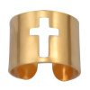 R-1239 New Arrival European Fashion Shiny Punk Polish Gold Stack Plain Band Midi Mid Finger Knuckle Rings Set for Women Rock Jewelry