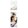 E-3547 New European Korean Fashion Popular Shell Flower Crystal Silver Plated Ear Stud  Earrings