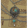 B-0570 New Arrival Summer Ankle Bracelet Bohemian Foot Jewelry Turquoise Beads Carving Flower Anklets for Women Jewelry Gift