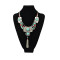 N-5357 European style silver/gold plated alloy Carving resin tassel necklace earring set