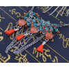 N-5724 New Fashion European Multilayer Nature Stone Tassel Charm Alloy Necklace