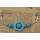 B-0569 Bohemian style turquoise bead carving flower vintage bracelet bangles for women