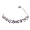 B-0566 Bohemian Vintage Silver Plated Coin Tassel Snowflake Shape Pendant Chain Bracelet Bangle Jewelry For Womens