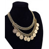 N-5718 New Fashion Bohemian Vintage Gold Coin Necklaces & Pendants Metal Link Chain Bib Collar Statement Necklace