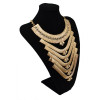 N-5729 New Fashion Brand Charm Crystal Rhinestone Flower Necklaces & Pendants Statement Necklaces Multi Layer Necklace Gold Chain Jewelry For Women