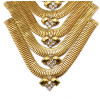 N-5729 New Fashion Brand Charm Crystal Rhinestone Flower Necklaces & Pendants Statement Necklaces Multi Layer Necklace Gold Chain Jewelry For Women