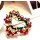 P-0189 New design fashion golden plated alloy full rhinestone Christmas heart shape Brooch flower brooch for womens jewelry