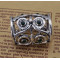 R-1253 New arrival Gold silver plated rhinestone owl eyes shape ringlike scarves buckle