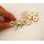 P-0190 American Style Fashion Gold Plated rhinestone beautiful lovely flower carriage Brooch Pin