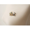 P-0190 American Style Fashion Gold Plated rhinestone beautiful lovely flower carriage Brooch Pin