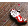 P-0191Fashion Red Cat Alloy Beautiful Lovely Christmas Brooch Pin