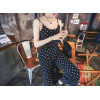N-5765 New Fashion  Wave Lace Collar Pearl Pendant Necklace Double Women Clavicle Chain