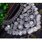 N-5762 New  Arrived  European  Women Fashion Coin Tassel  Silver  Plated  Statement Necklace