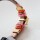 B-0583 Bohemian Leather Chain Magnetic Clasp Beads Rhinestone Crystal Bracelet