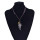 N-5779 Bohemian Silver bronze Plated Leather Chain feather shape wings cross pendant Necklace
