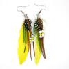 E-3570 Fashion Sexy Bohemian Multicolor Feather Tassel Earrings for Women