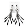 E-3571 Bohemian silver plated colorful crystal beads China's phoenix image dangle earrings jewelry
