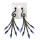 E-3571 Bohemian silver plated colorful crystal beads China's phoenix image dangle earrings jewelry