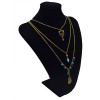 N-5785 New Fashion European Multilayer Retro Bronze Keys Guitar Pendant Necklace
