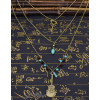 N-5785 New Fashion European Multilayer Retro Bronze Keys Guitar Pendant Necklace