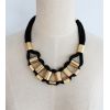 N-5795 European knitting multicolour necklace fashion jewelry fashion simple geometric choker bib necklace earrings set