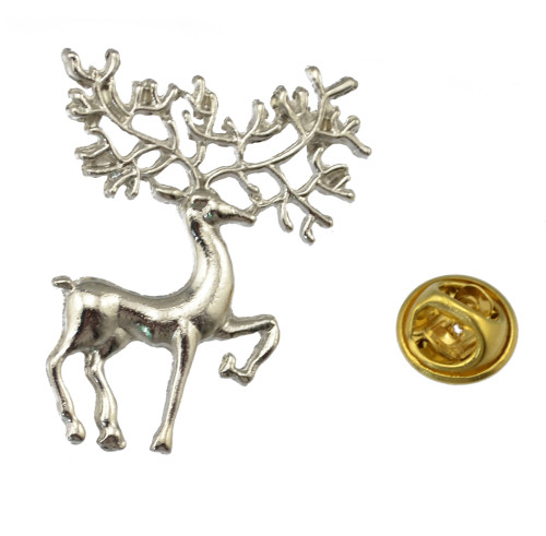 P-0197 New Fashion Silver Gold Plated Lovely Deer  Animal Design Brooch Pin For Women