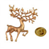 P-0197 New Fashion Silver Gold Plated Lovely Deer  Animal Design Brooch Pin For Women