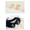 P-0197 New Fashion Silver Gold Plated Lovely Deer  Animal Design Brooch Pin For Women