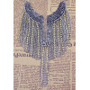 N-5808 European style silver gold plated angle wing shape rhinestone metal tassel choker bib necklace