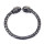 B-0164 Fashion Gun Black Gold Plated Alloy Rhinestone Skull Adjustable Bangle Bracelet