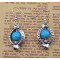 E-3600 New Arrival Bohemia Fashion Popular Silver Plated Beads Dangling Charm Earrings