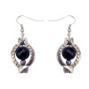 E-3600 New Arrival Bohemia Fashion Popular Silver Plated Beads Dangling Charm Earrings