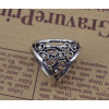 P-0201 New Fashion Punk Style Vintage Silver/Gold Plated Rhinestone 3 Circles Women Scarf Brooch