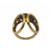 P-0201 New Fashion Punk Style Vintage Silver/Gold Plated Rhinestone 3 Circles Women Scarf Brooch