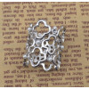 P-0200 Korea style gold silver plated hollow out flower pearl scarf brooch pin for women