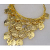 B-0603 New Arrival European Christmas Fashion Popular Silver Gold Plated Coin Tassel Finger Rings Bracelet