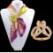 R-1252 New Fashion Casual Sterling Silver Alloy Silk scarf buckle for Women